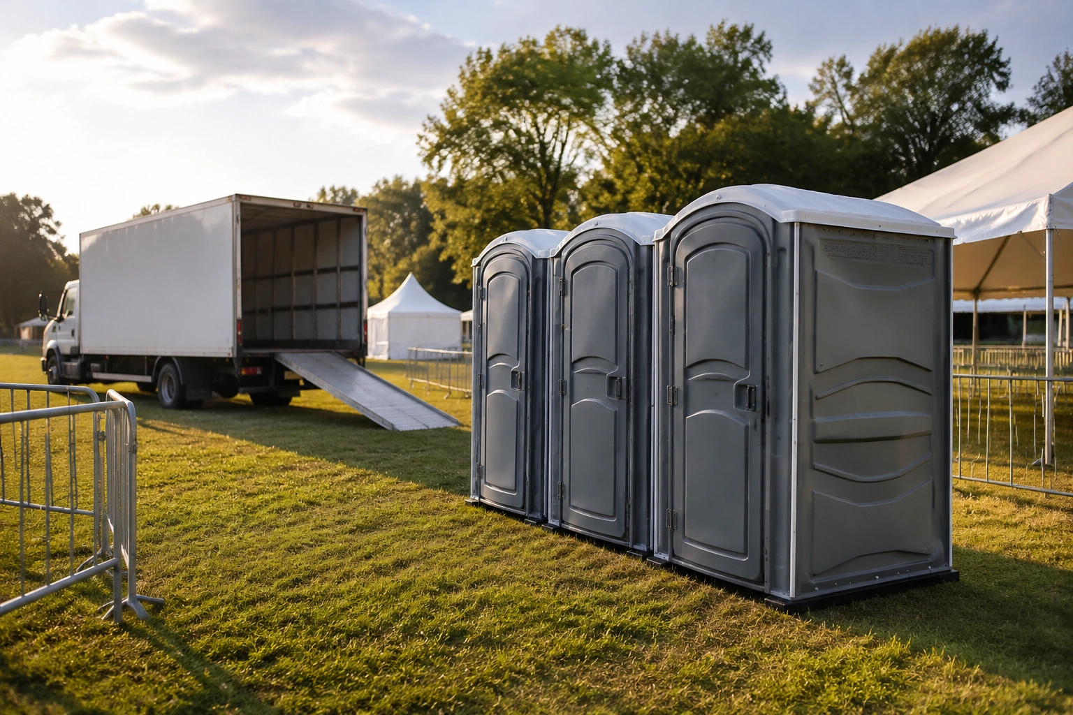 Portable restroom rental planning for China Grove, NC