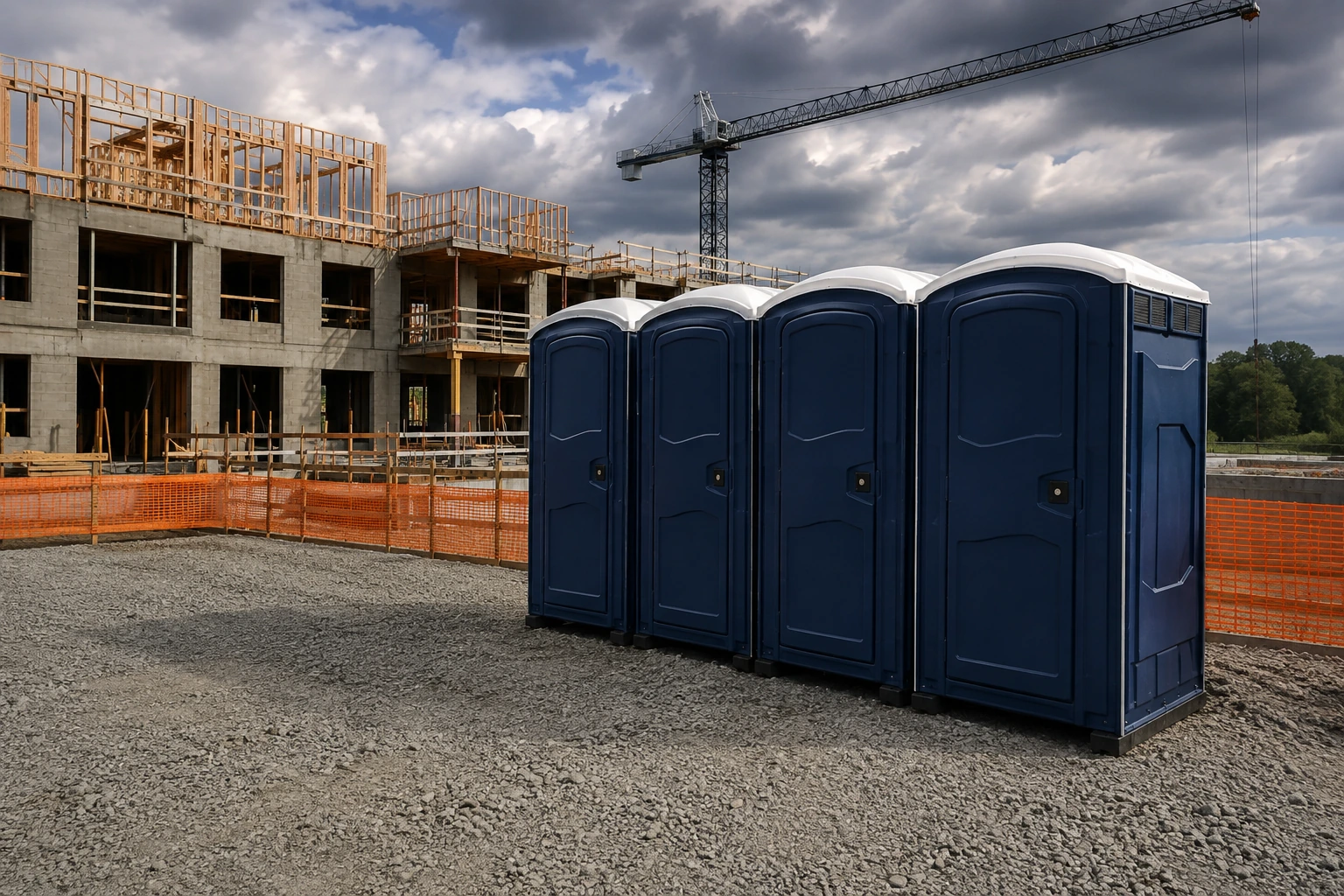 Portable restroom rental planning for Harmony, NC